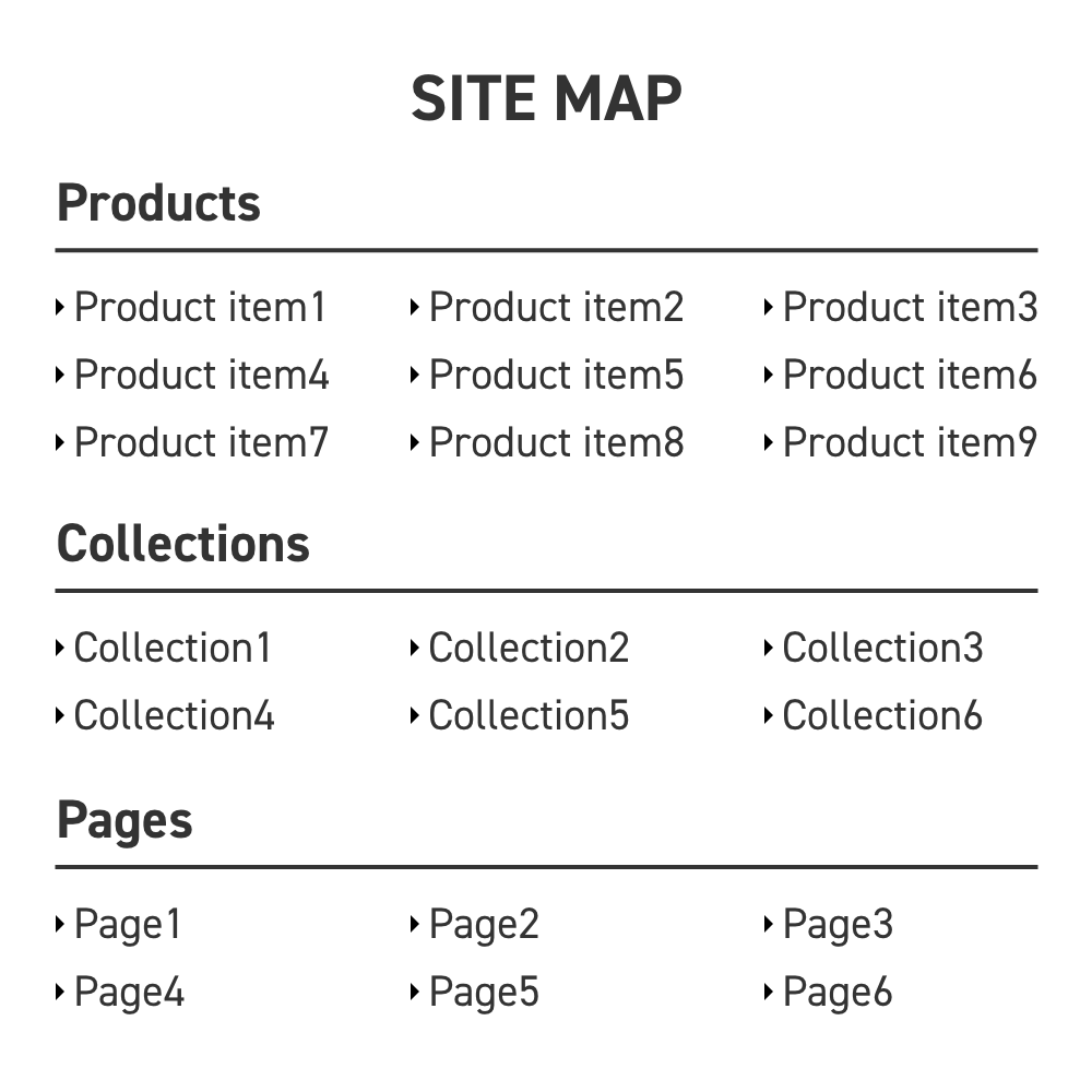【Shopify】サイトマップページを実装