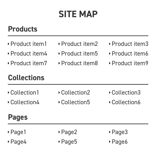 【Shopify】サイトマップページを実装
